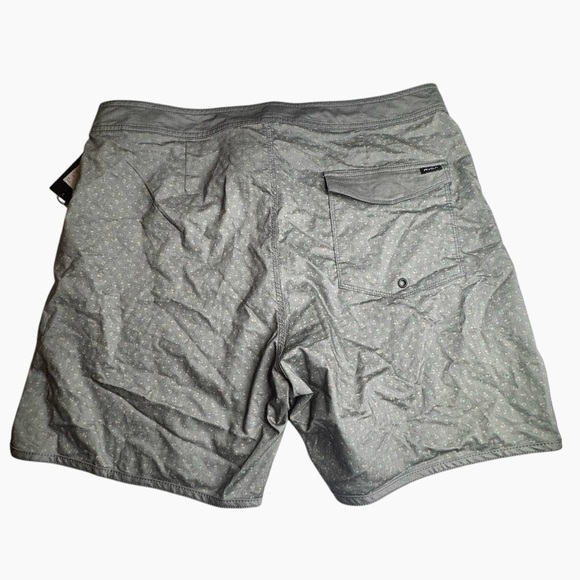 RVCA Freeport Trunk Men's Size 36 Cotton Black Gray Activewear Nature Stretch - Picture 5 of 16